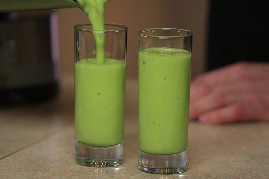 photo recipe with microgreens of peas