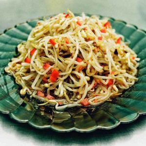 photo salad with sprouted soy