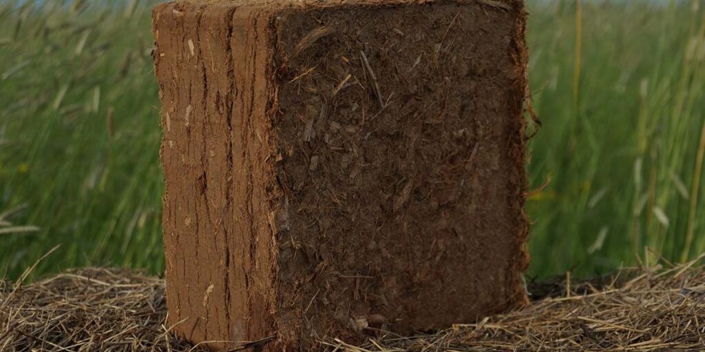 compressed coconut briquette, coconut coir briquette, pressed coconut block, coconut fiber briquette, gardening substrate briquette