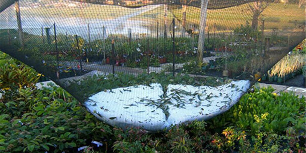 Protective net against hail