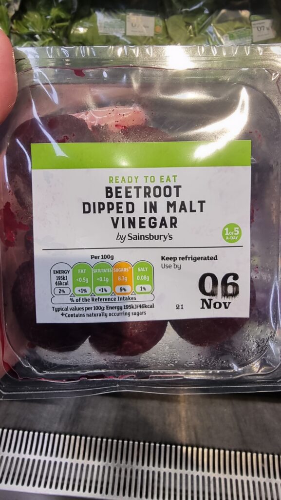 pickled beetroot England