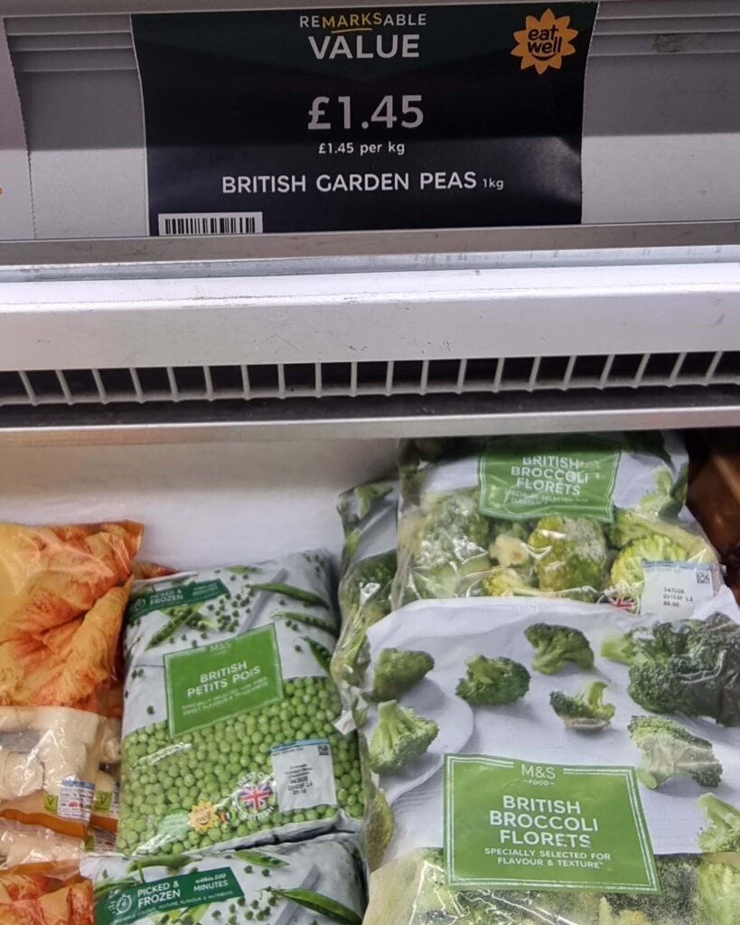 photo frozen peas