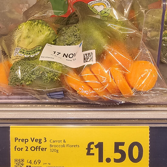 carrot and vegetable mix